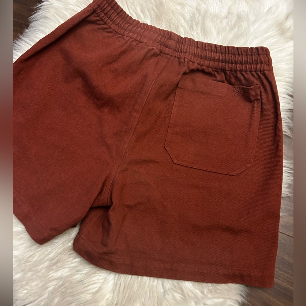 BODE Twill Rugby Short In Cinnamon - Picture 10 of 15